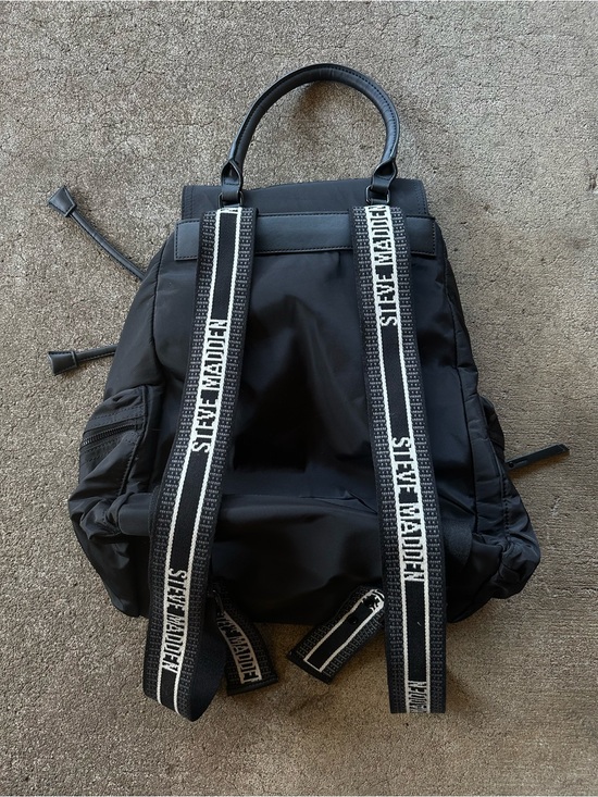 Steve Madden Bwild Black Rucksack Backpack